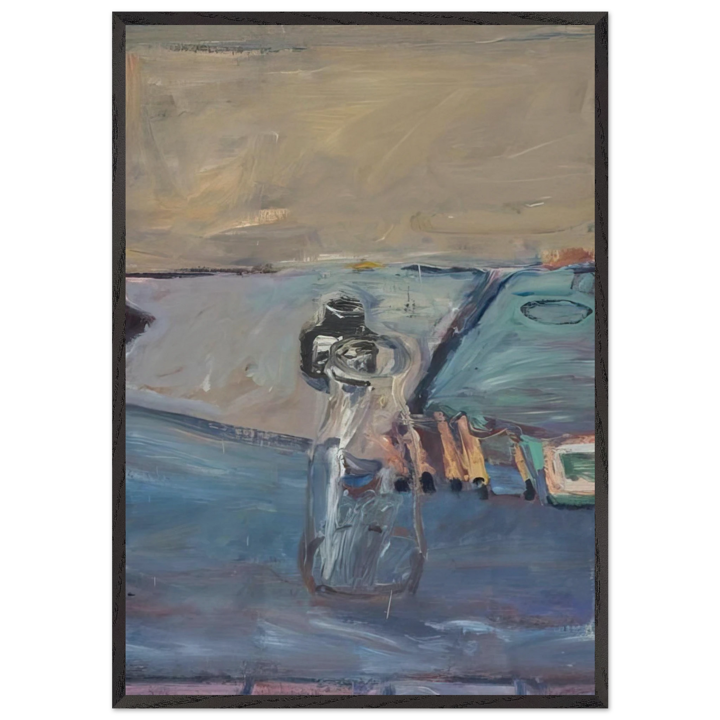 Bottles - Richard Diebenkorn 70x100 cm / 28x40 inches Framed Art Print – Black Wooden Frame