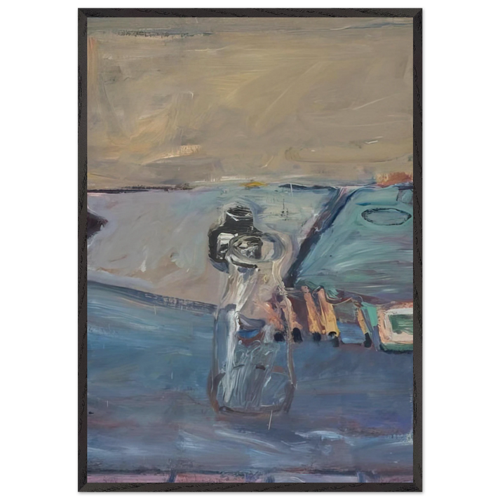 Bottles - Richard Diebenkorn 70x100 cm / 28x40 inches Framed Art Print – Black Wooden Frame