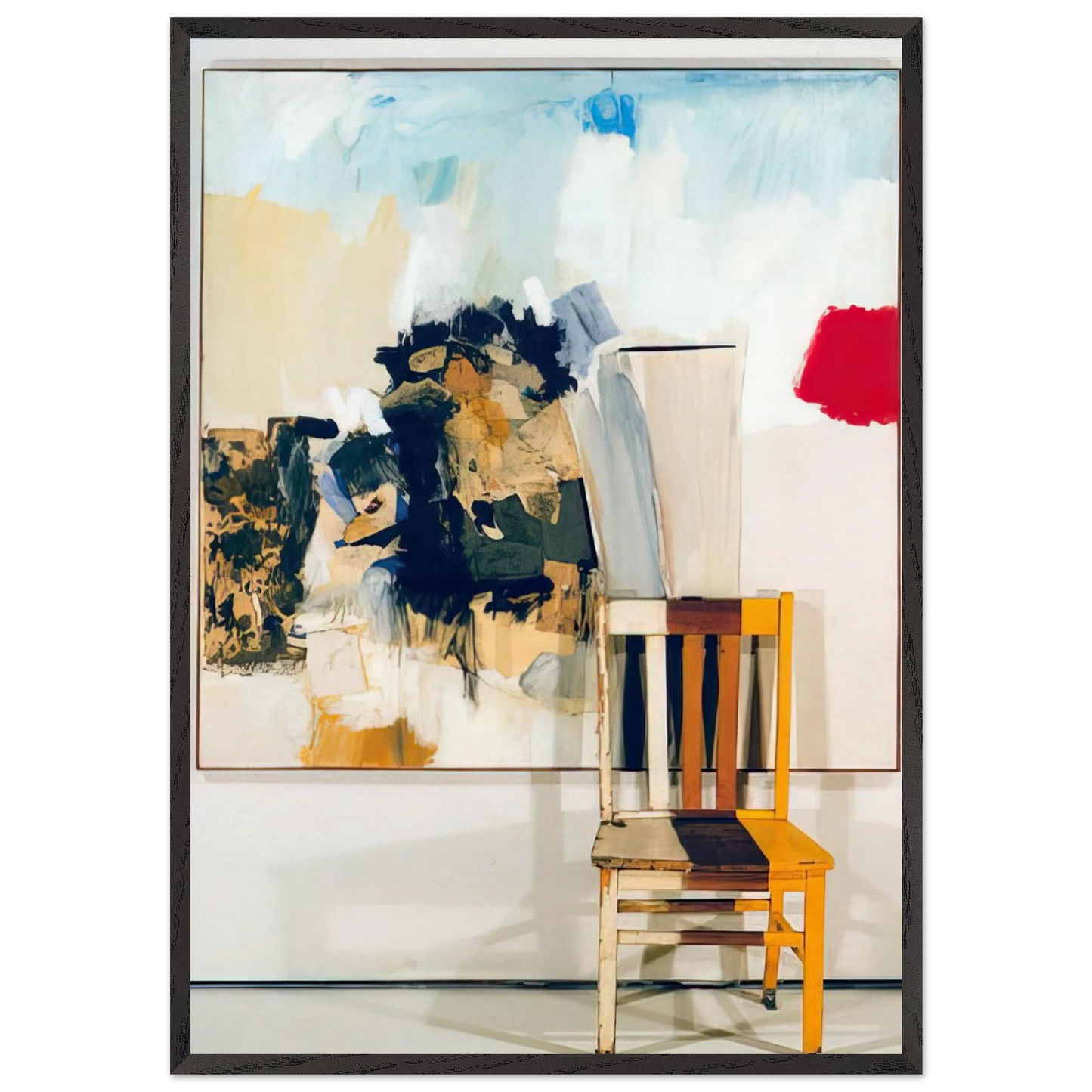 PILGRIM 1960 - Robert Rauschenberg Framed Art Print – Black Wooden Frame - Default Title - -Framed Art Print