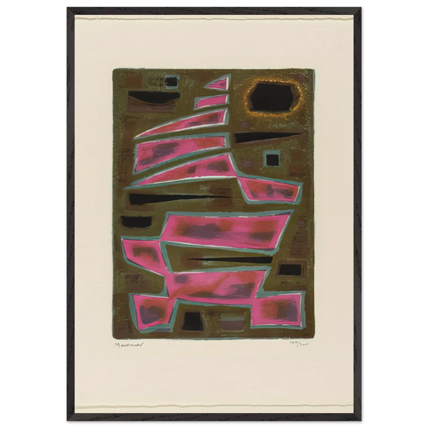 Twilight - 1950 - Alfred Manessier Framed Art Print – Black Wooden Frame - Default Title - -Framed Art Print