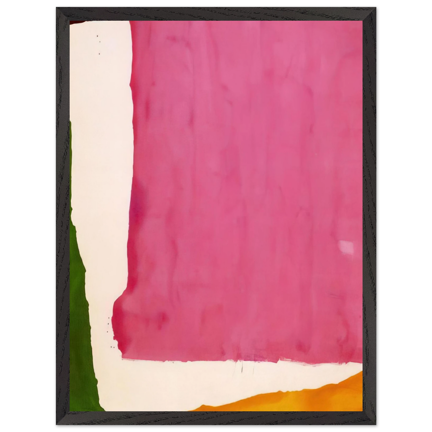 Helen Frankenthaler - Mauve District - 1966 Wall art - 15x20 cm / 6x8 inches - Premium Wooden Framed Poster With Fine Art Paper - Black frame
