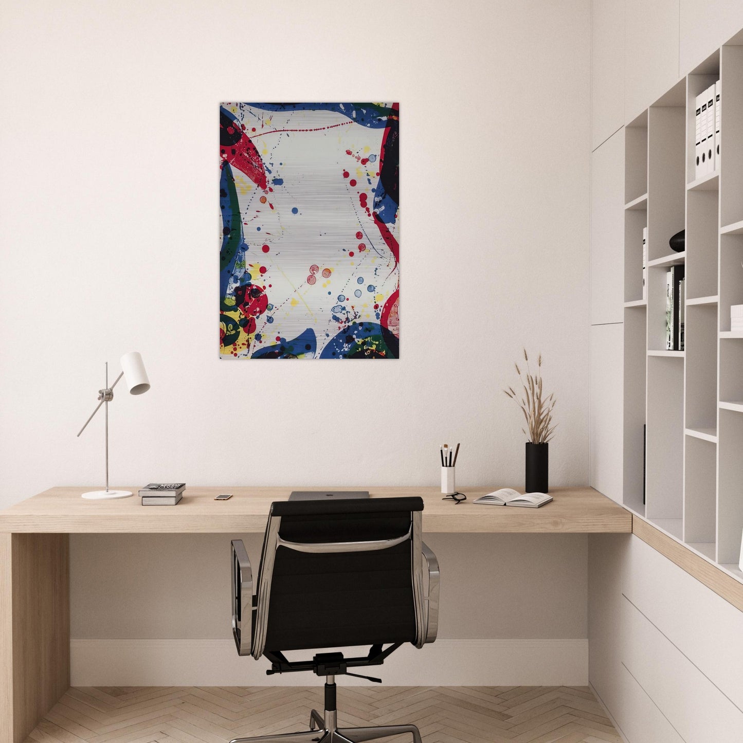 Sulfur Water - Sam Francis Brushed Aluminum Print - 70x100 cm / 28x40 inches | Sam Francis Aluminum Print | Sam Francis Prints