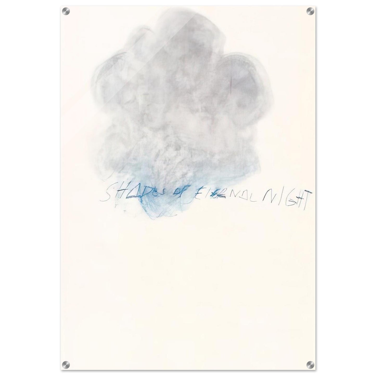 Fifty Days at Iliam. Shades of Eternal Night - Cy Twombly Acrylic Print - 70x100 cm / 28x40″ inches