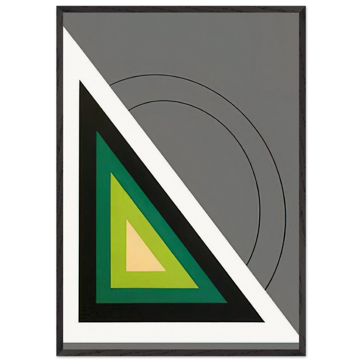 Untitled - Concretism N3 - Carmelo Arden Quin 70x100 cm / 28x40 inches Framed Art Print – Black Wooden Frame