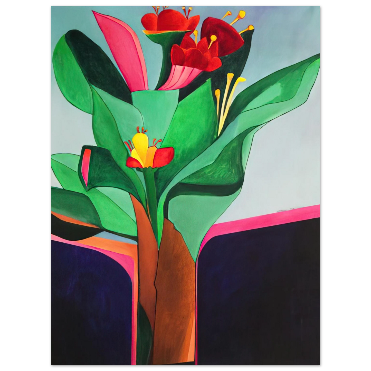 Aldemir Martins - Flores - 1971 Fine Art Poster - Default Title