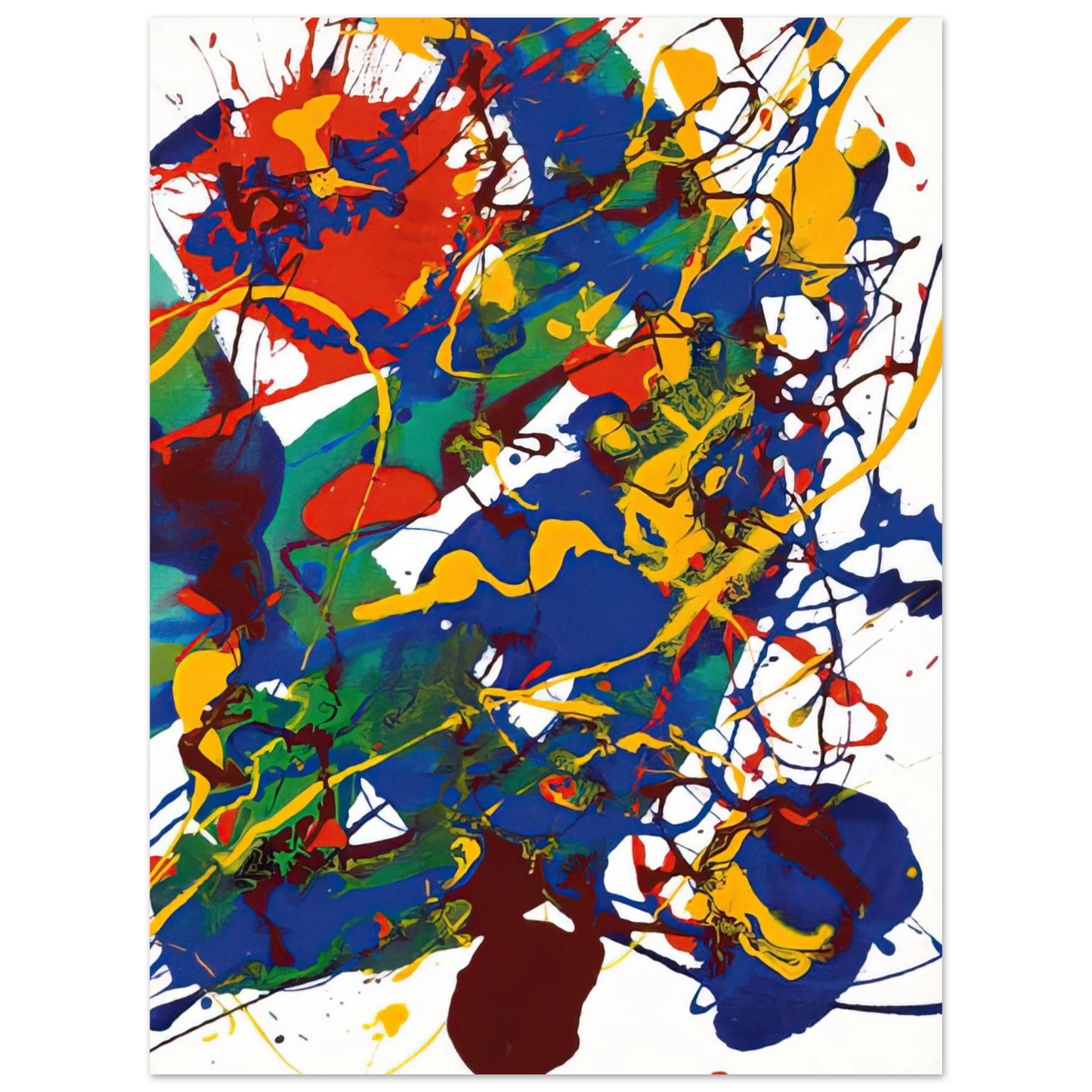 Sam Francis - Untitled SFP94-101 SFF 1783 Fine Art Poster - Default Title