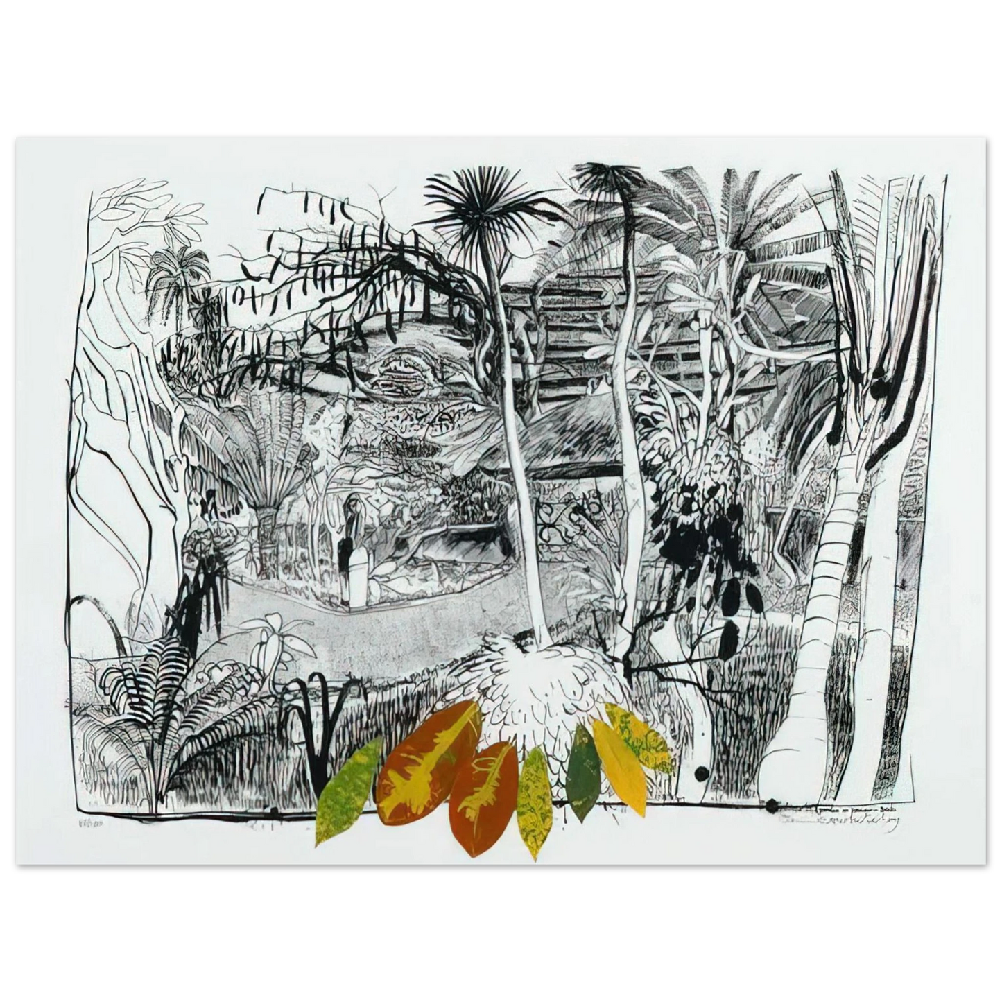 Brett Whiteley - The Garden in Sanur - Bali - 1980 Fine Art Poster - Default Title