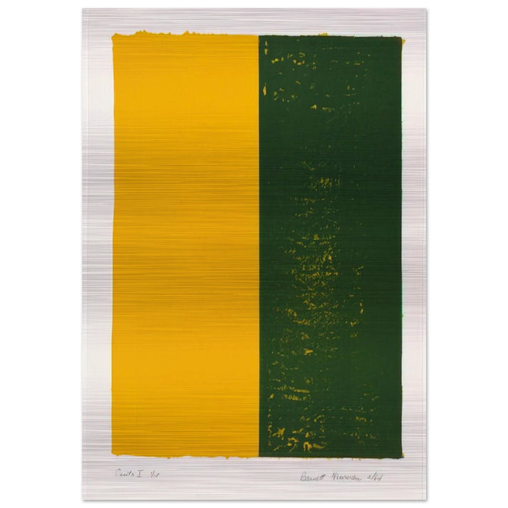 Canto X - Barnett Newman Brushed Aluminum Print - 70x100 cm / 28x40 inches | Barnett Newman Aluminum Print | Barnett Newman Prints