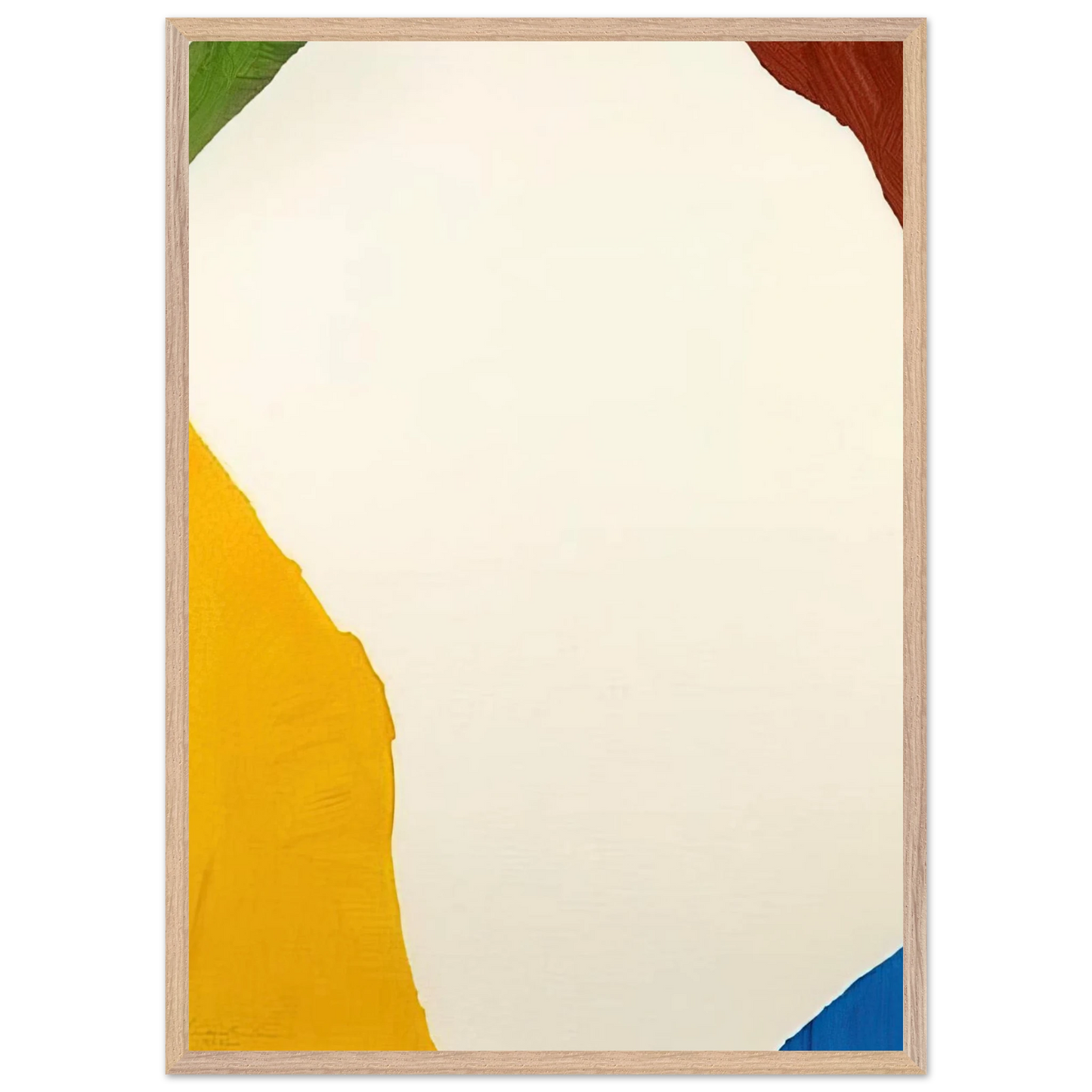 Helen Frankenthaler - Wind Directions - 1970 Wall art - 30x40 cm / 12x16 inches - Premium Wooden Framed Poster With Fine Art Paper - White frame