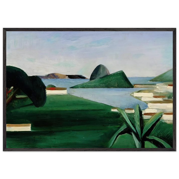 Rio de Janeiro - Tarsila do Amaral 70x100 cm / 28x40 inches Framed Art Print – Black Wooden Frame