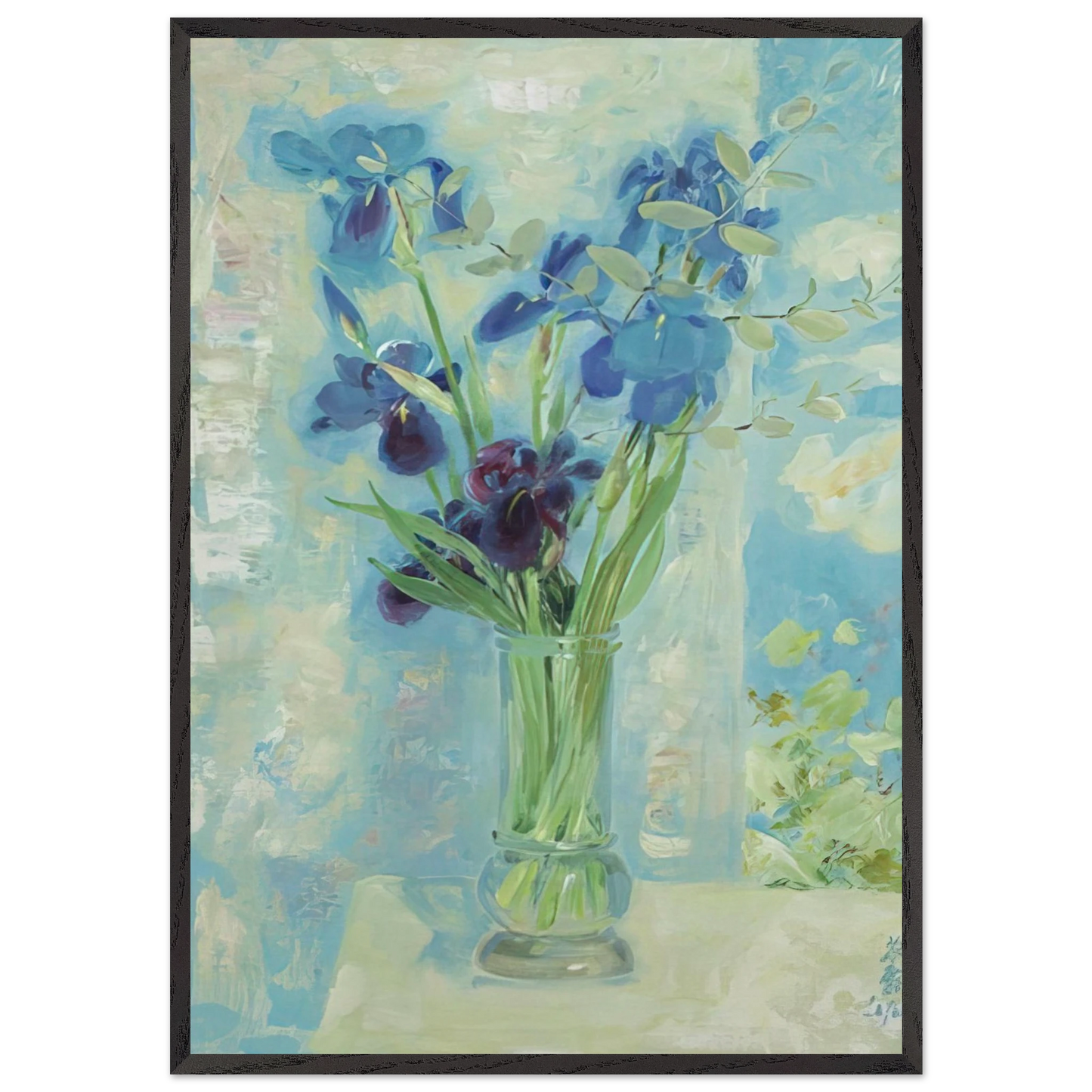 Fleurs - Post-Impressionism - Le Pho Framed Art Print – Black Wooden Frame - Default Title - -Framed Art Print