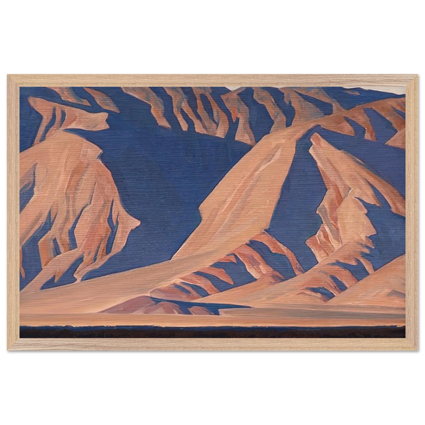 Maynard Dixon - INYO MOUNTAINS 1944 Wall art - 28x43  cm / XL (11x17 inches) - Fine Art Poster-canvas - -