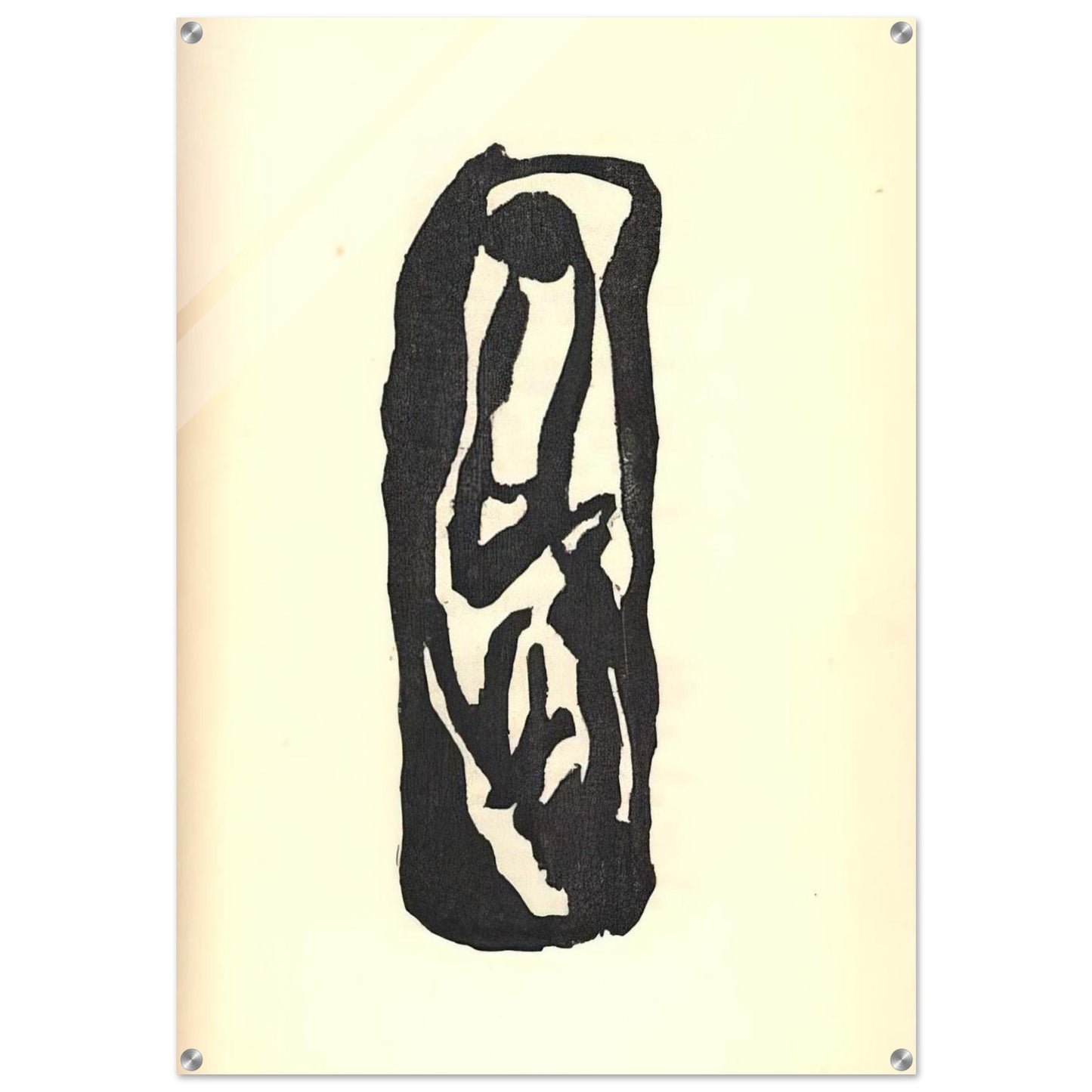 Illustration for Tristan Tzara s Vingt-cinq poèmes - Jean Arp Acrylic Print - 70x100 cm / 28x40″ inches | Jean Arp Wall Art | Jean Arp Prints
