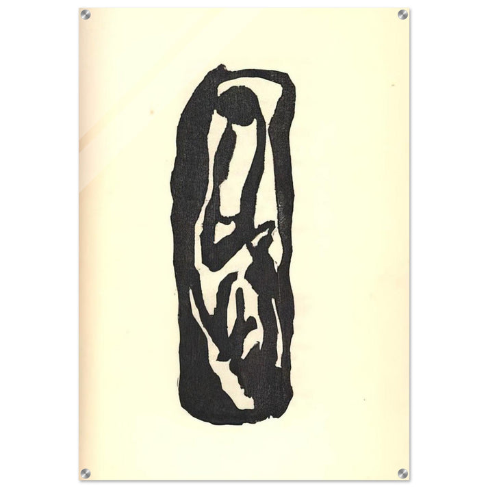 Illustration for Tristan Tzara s Vingt-cinq poèmes - Jean Arp Acrylic Print - 70x100 cm / 28x40″ inches | Jean Arp Wall Art | Jean Arp Prints