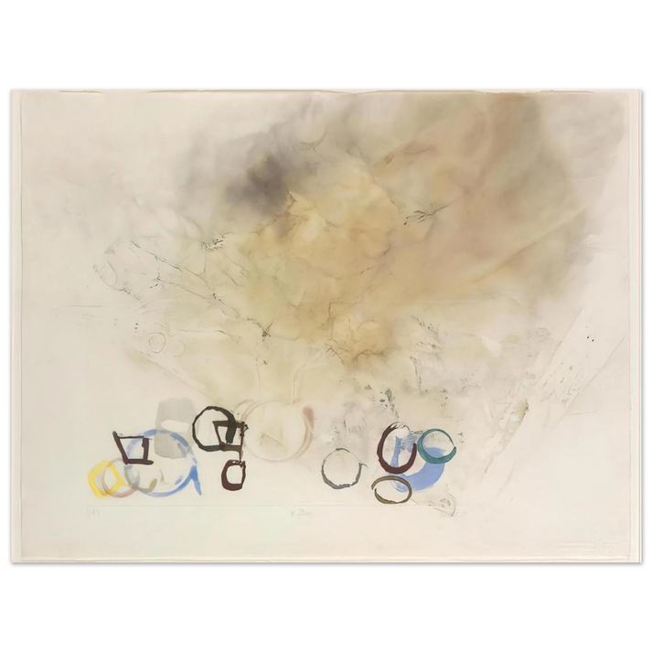 John Cage - 10 Stones - 1989 75x100 cm / 30x40inches Fine Art Poster