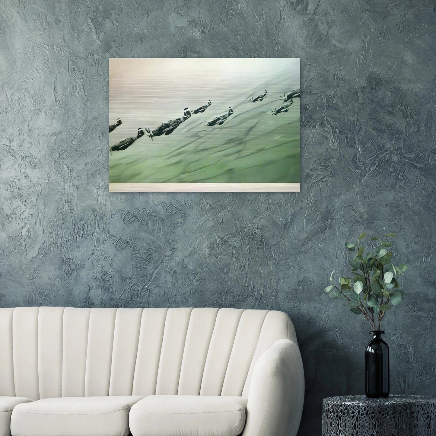 MUSTANG STAFFEL 1964 - Gerhard Richter Brushed Aluminum Print - 70x100 cm / 28x40 inches | Gerhard Richter Aluminum Print | Gerhard Richter Prints