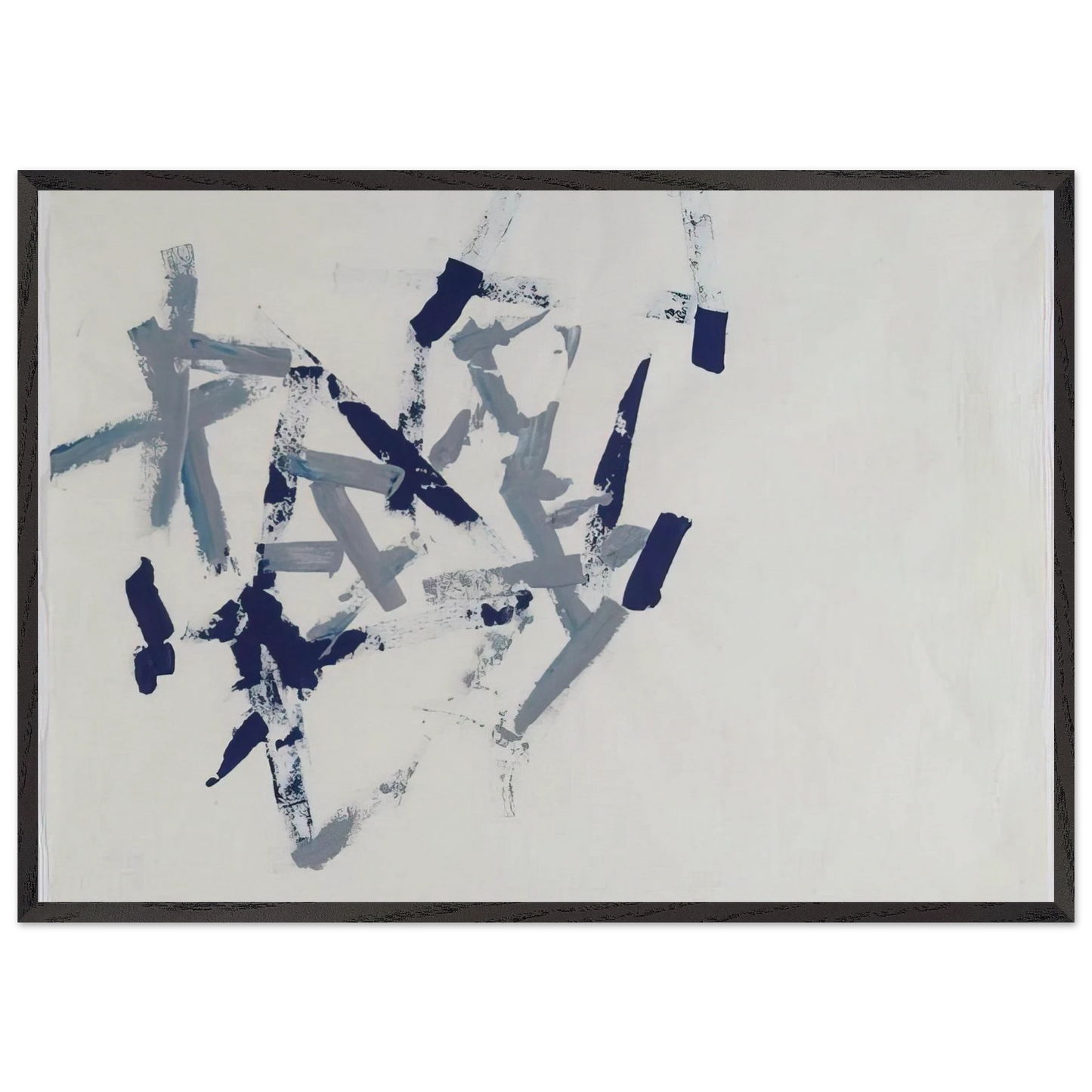 Untitled Free Structures - 1962 - Charlotte Posenenske 70x100 cm / 28x40 inches Framed Art Print – Black Wooden Frame