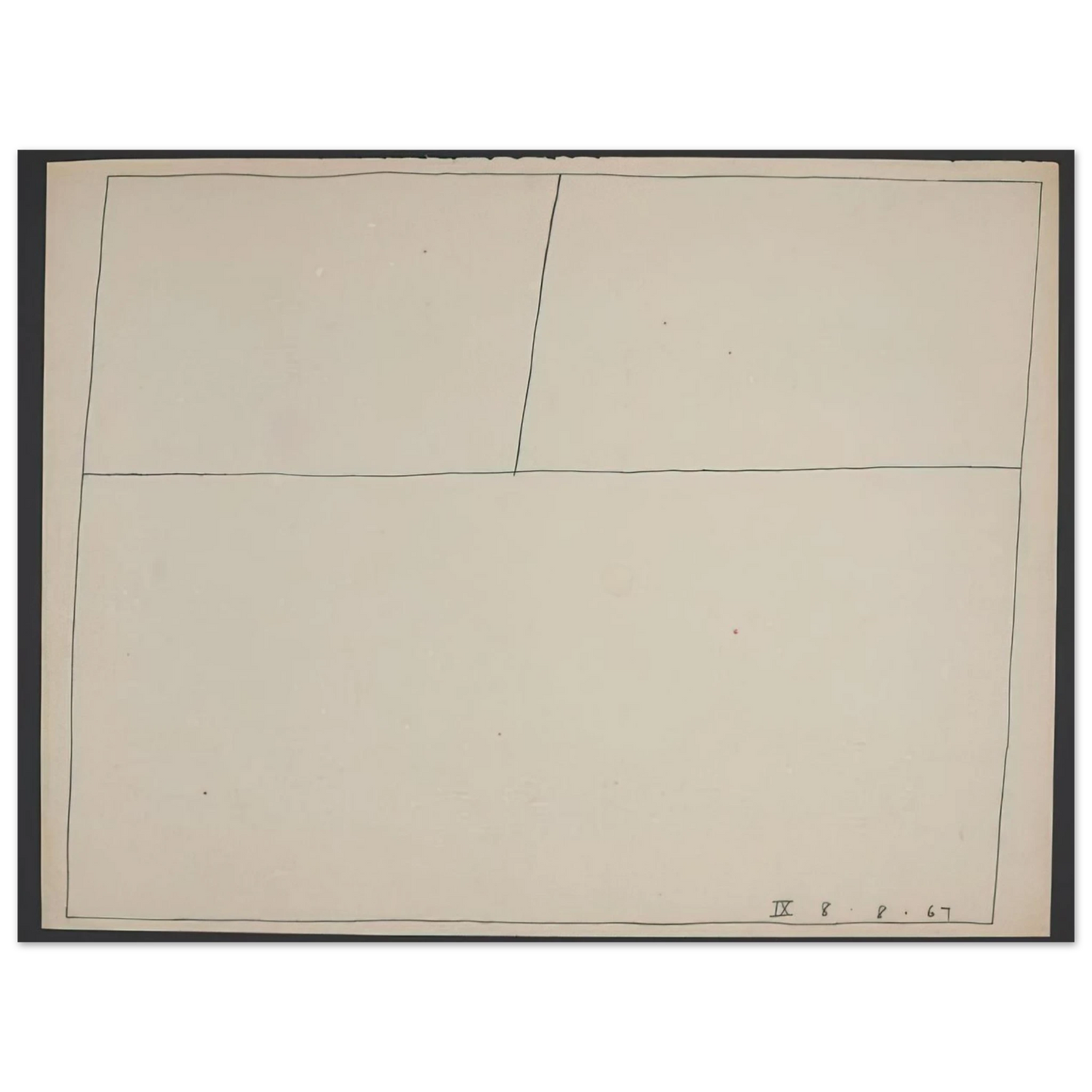 Bob Law - Twentieth Century Ikon Series 8.8.67 IX - 1967 Fine Art Poster - Default Title