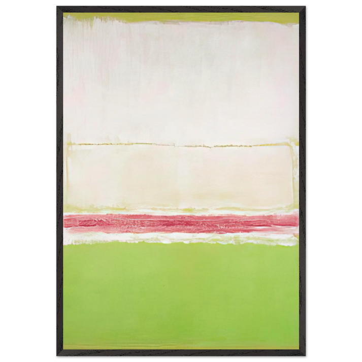No 2 No 7 and No 2 - 1951 - Mark Rothko 70x100 cm / 28x40 inches Framed Art Print – Black Wooden Frame