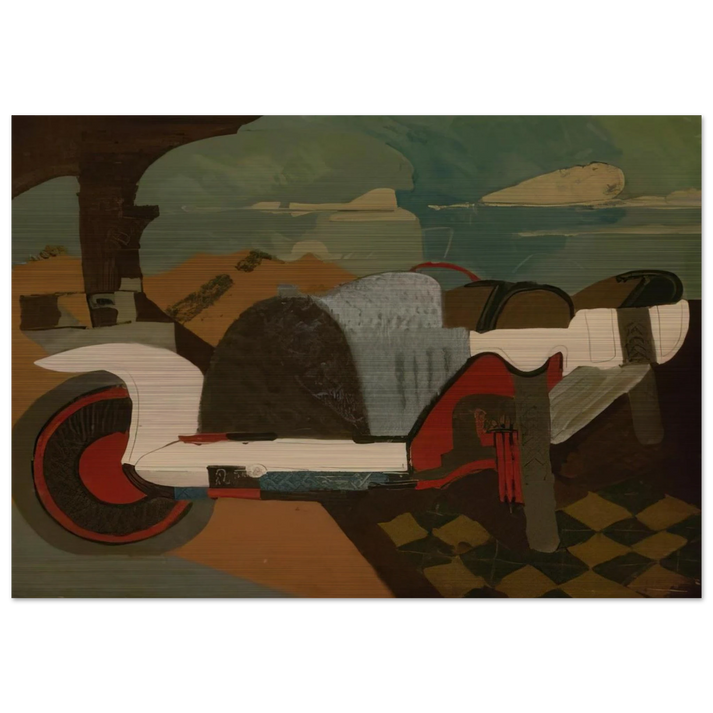 La Bugatti - 1925 - Charles Lapicque Brushed Aluminum Print - 70x100 cm / 28x40 inches | Charles Lapicque Aluminum Print | Charles Lapicque Prints