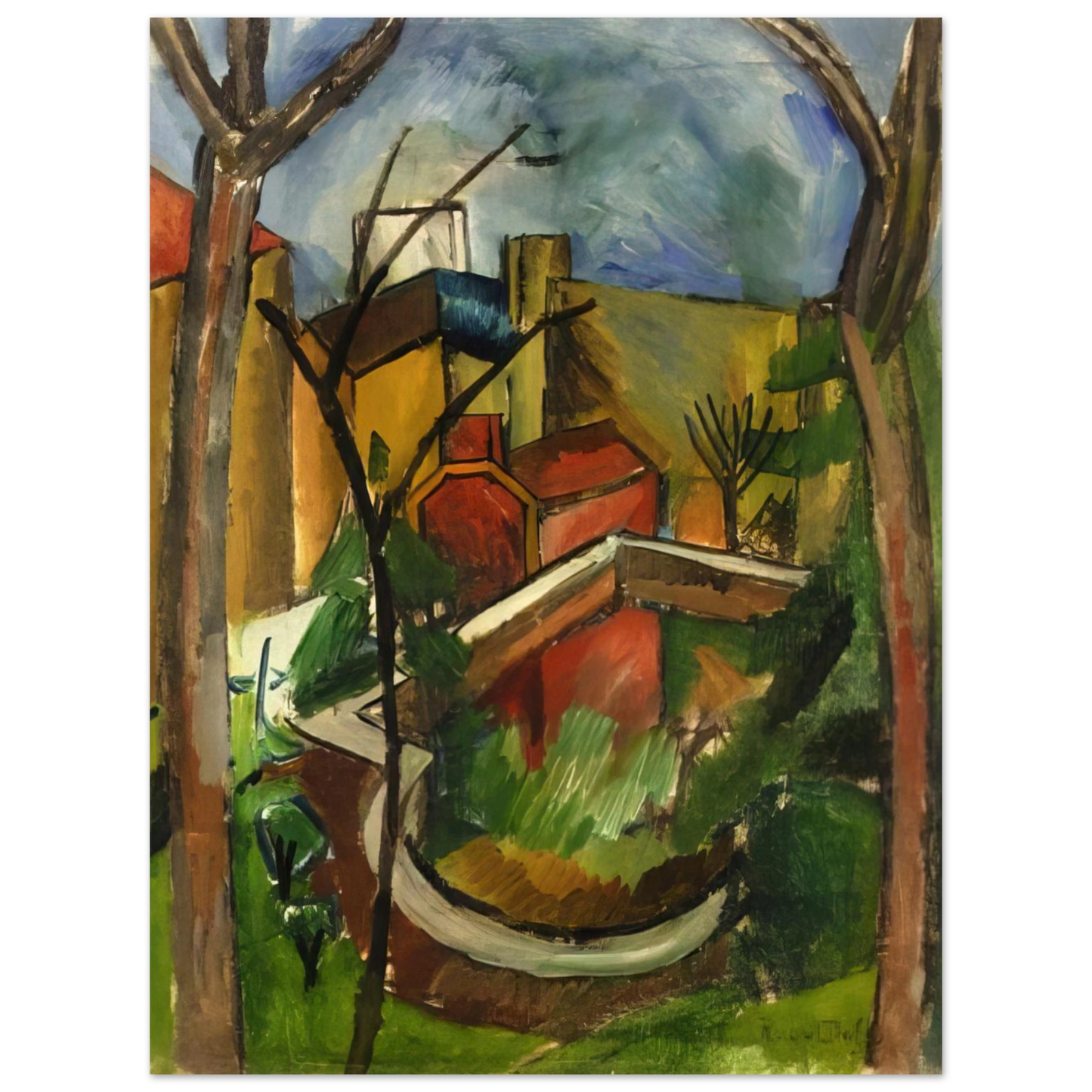 Raoul Dufy - LANDSCAPE OF FALAISE 1910 Fine Art Poster - Default Title