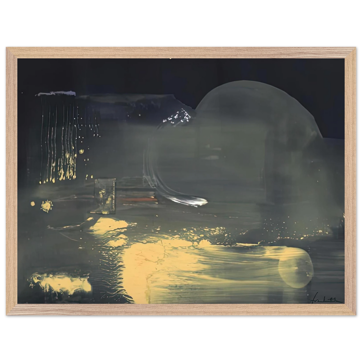 Helen Frankenthaler - Spellbound, 1991- Wall Art - 30x40 cm / 12x16 inches - Premium Wooden Framed Poster With Fine Art Paper - White frame
