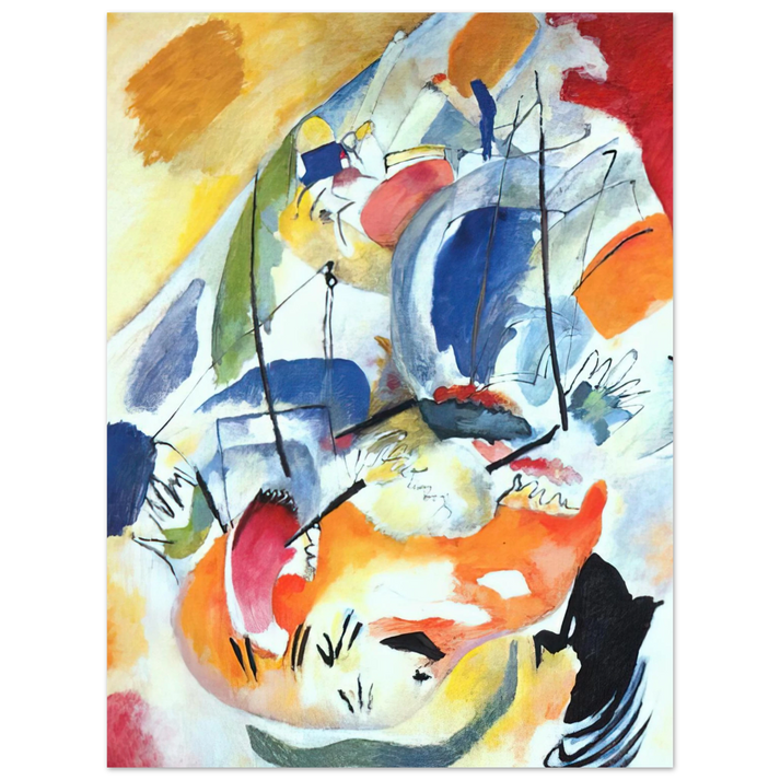 Wassily Kandinsky - IMPROVISATION 31 SEA BATTLE 1913 75x100 cm / 30x40inches Fine Art Poster