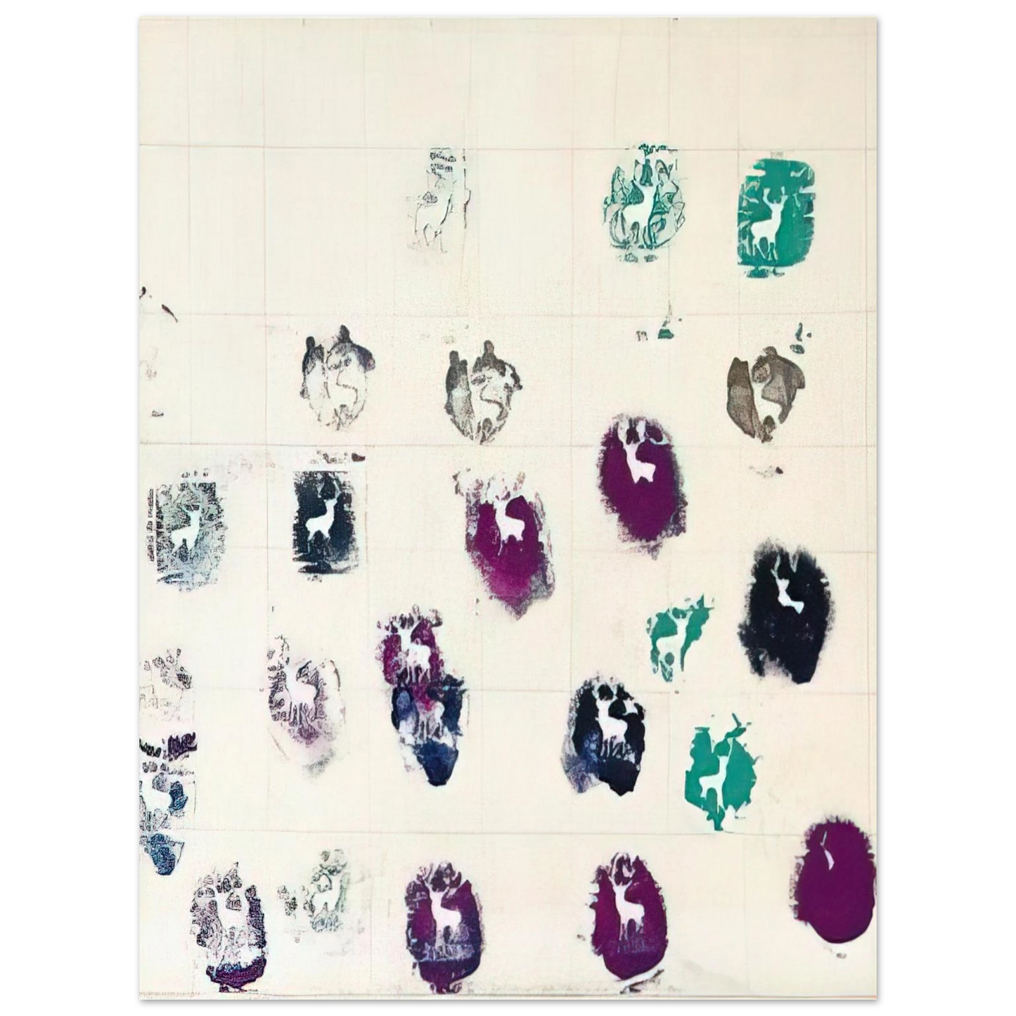 Alighiero Boetti - UNTITLED STAMBECCHI 1981 Fine Art Poster - Default Title