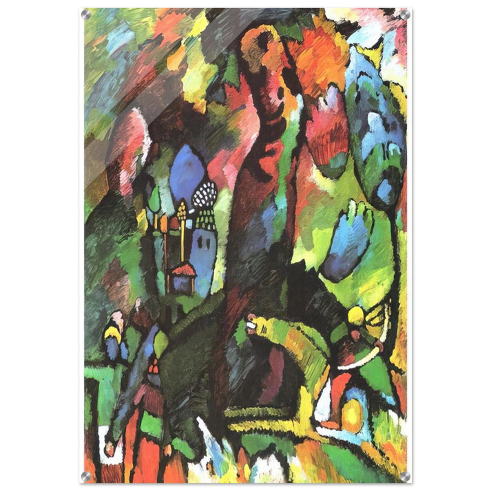 PICTURE WITH ARCHER 1909 - Wassily Kandinsky Acrylic Print - 70x100 cm / 28x40″ inches | Wassily Kandinsky Wall Art | Wassily Kandinsky Prints