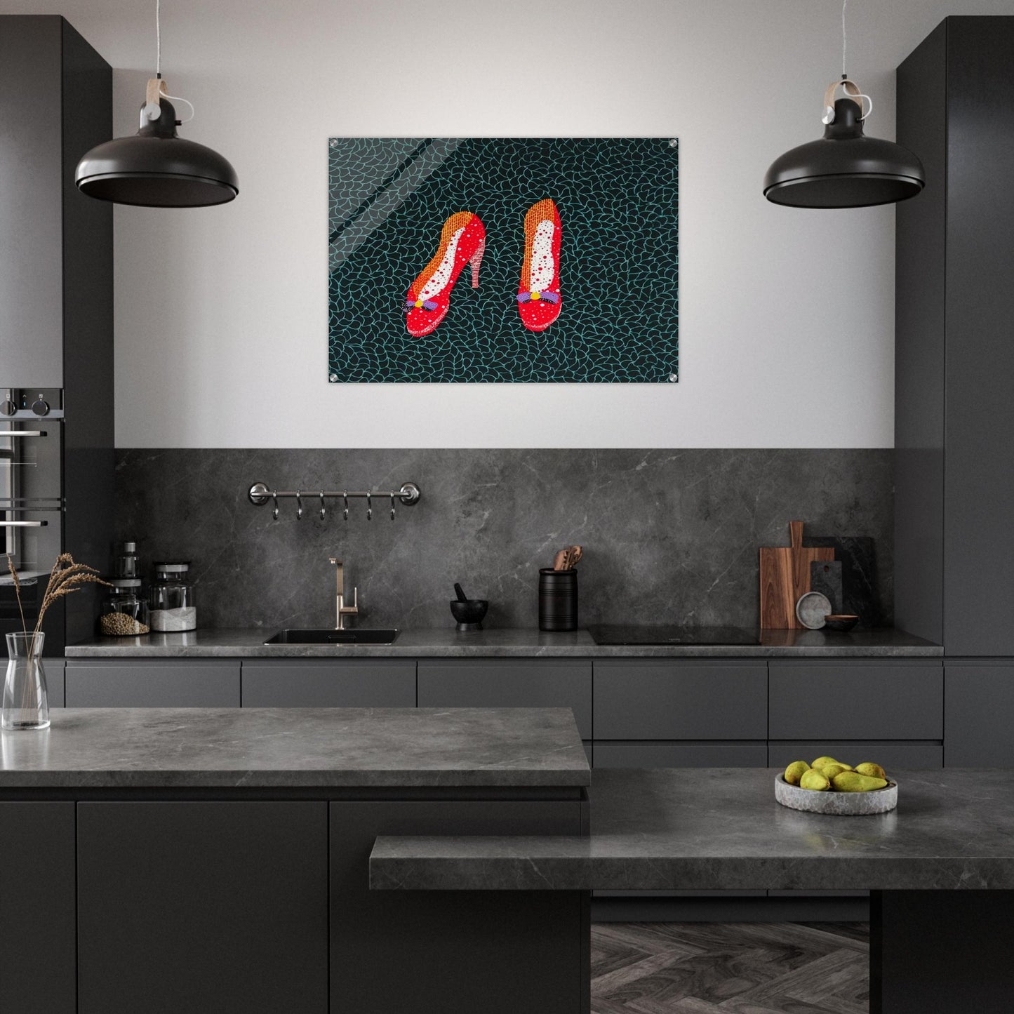 SHOES 1985 - Yayoi Kusama Acrylic Print - 70x100 cm / 28x40″ inches