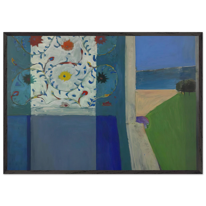Recollections of a Visit to Leningrad - Richard Diebenkorn 70x100 cm / 28x40 inches Framed Art Print – Black Wooden Frame