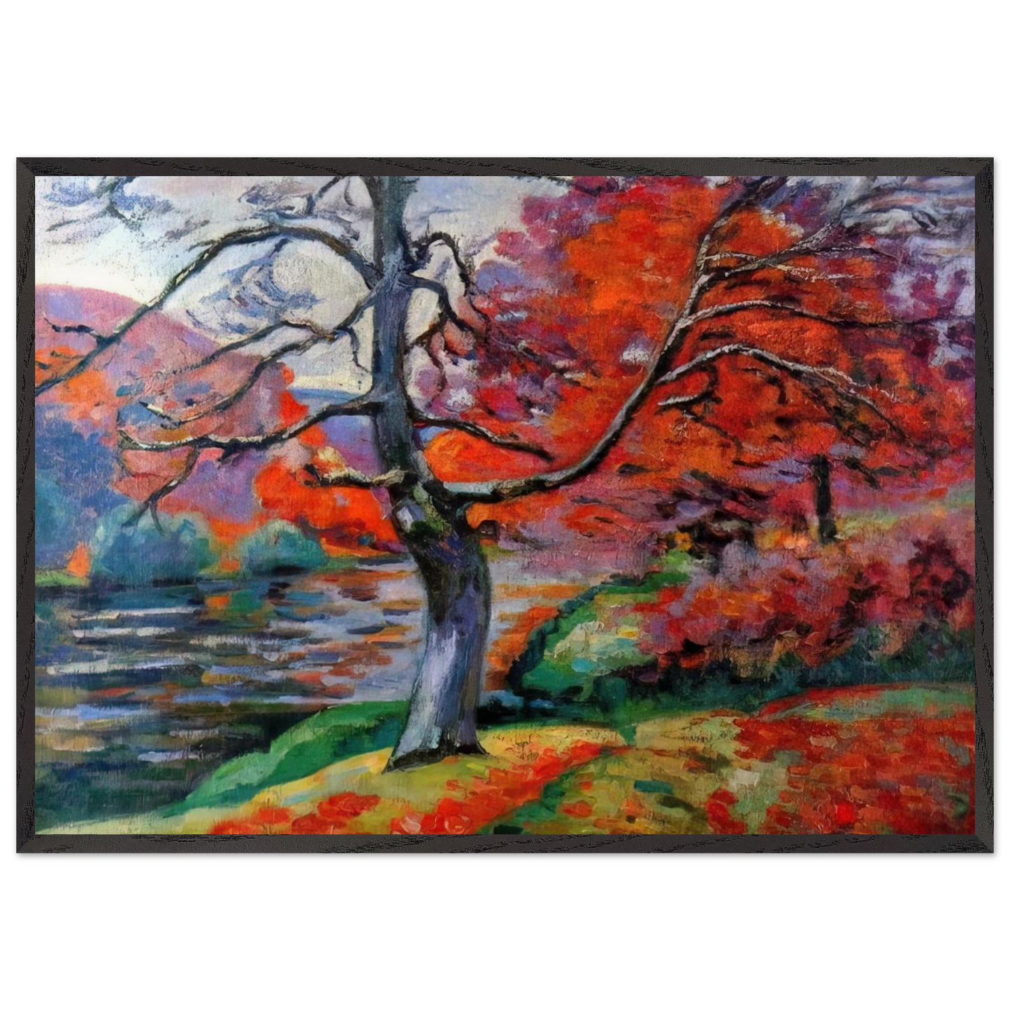Echo Rock - 1905 - Armand Guillaumin Framed Art Print – Black Wooden Frame - Default Title - -Framed Art Print
