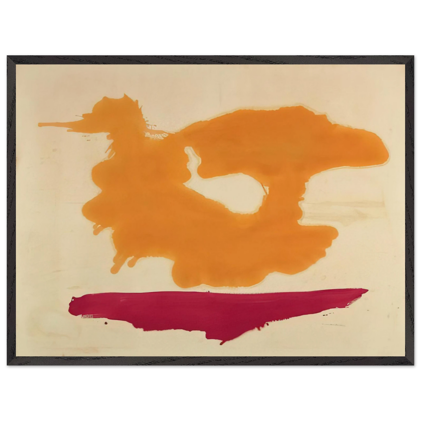 Helen Frankenthaler - Only Orange - 1963 Wall art - 20x25 cm / 8x10 Inches - Fine Art Poster - -