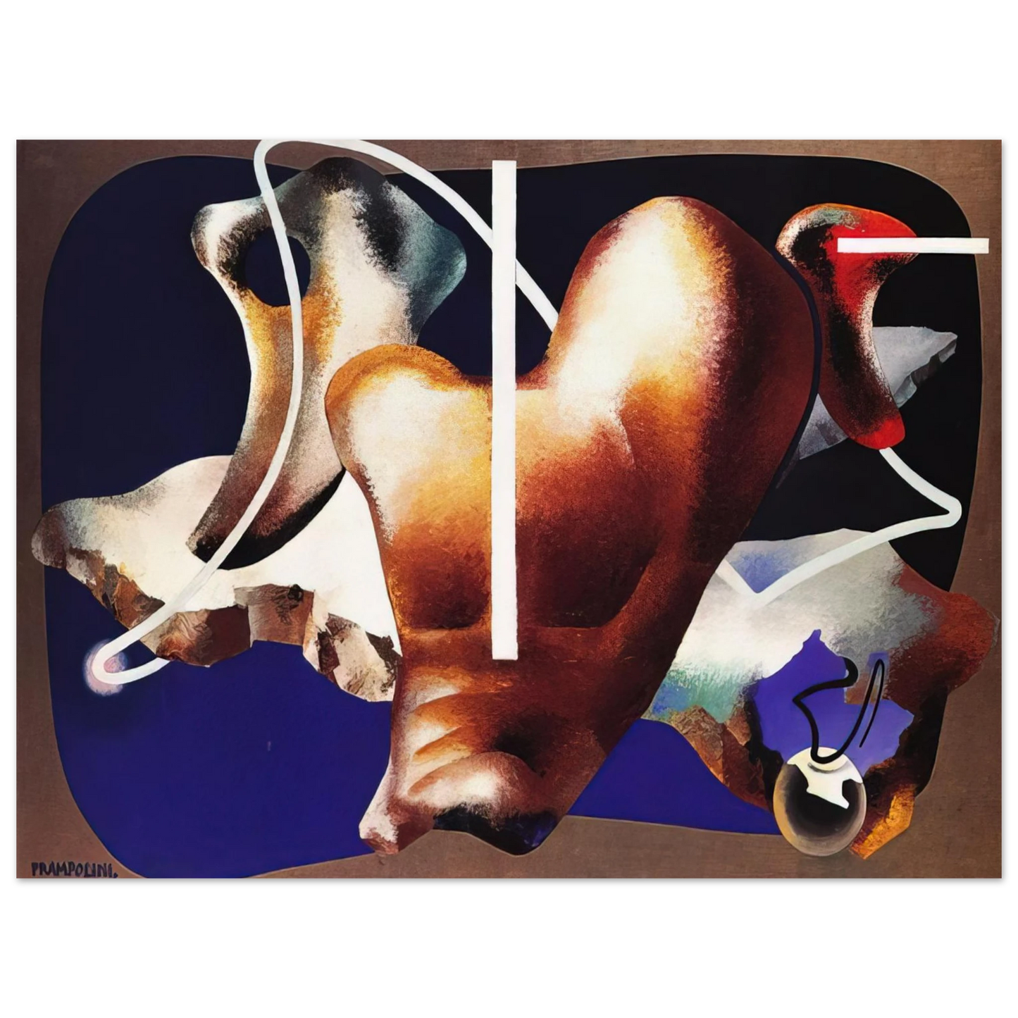 Enrico Prampolini - SUPERAMENTO TERRESTRE 1932 Fine Art Poster - Default Title
