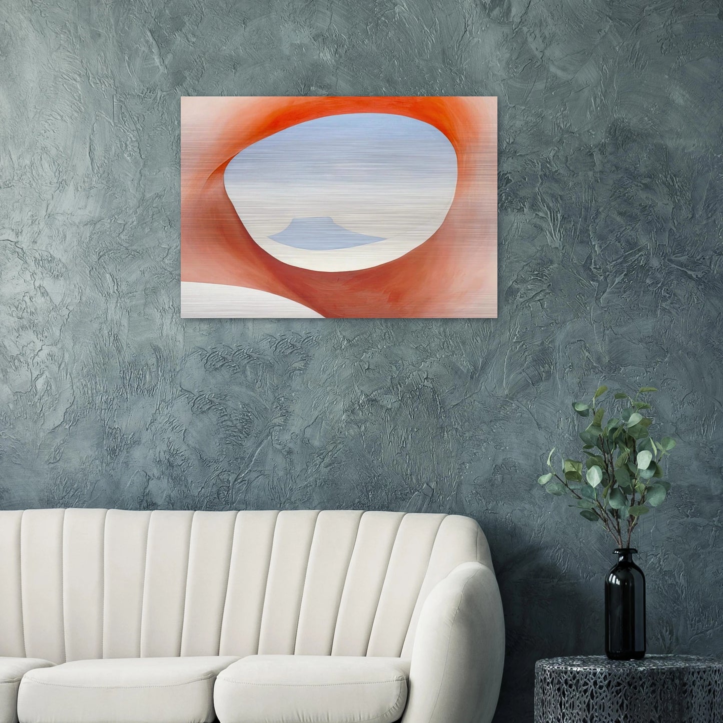 Pedernal - From the Ranch I - Georgia O'Keeffe Brushed Aluminum Print - 70x100 cm / 28x40 inches | Georgia O'Keeffe Aluminum Print | Georgia O'Keeffe Prints