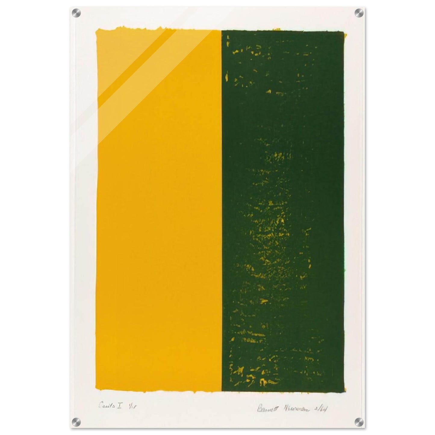 Canto X - Barnett Newman Acrylic Print - 70x100 cm / 28x40″ inches