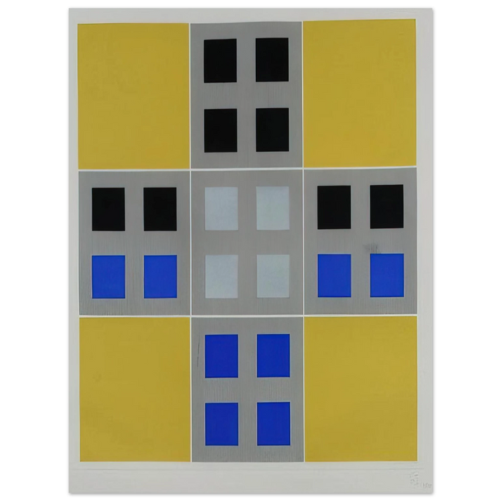 Jesus Rafael Soto - UNTITLED 75x100 cm / 30x40inches Fine Art Poster