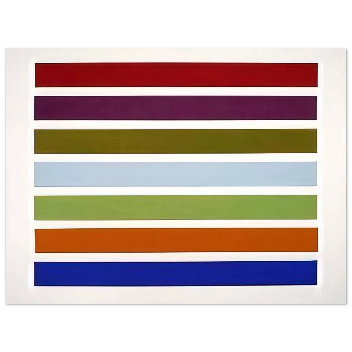 Gene Davis - Wall Stripes No. 3 - 1962 Fine Art Poster - Default Title