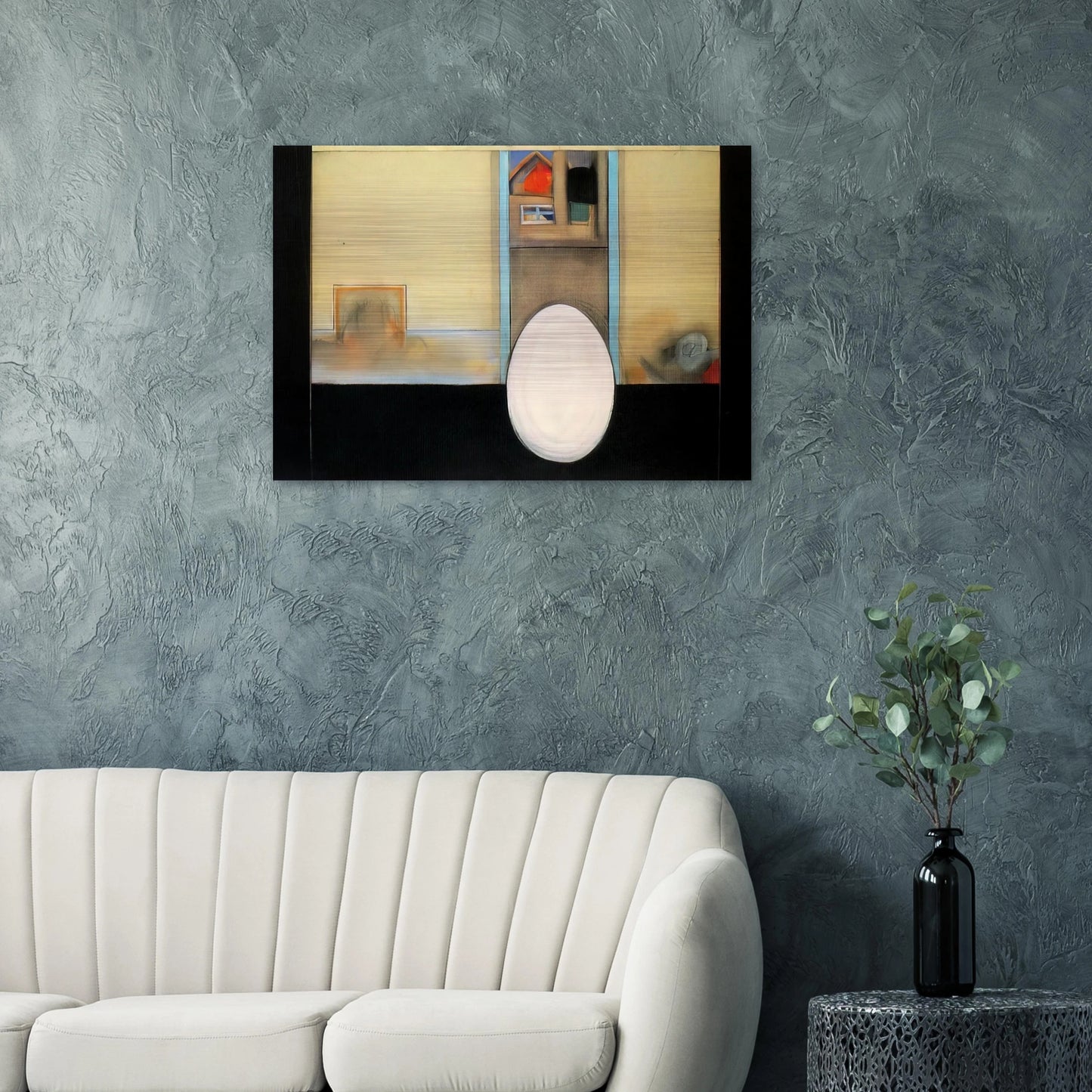 The House - Feminist Art - Miriam Schapiro Brushed Aluminum Print - 70x100 cm / 28x40 inches | Miriam Schapiro Aluminum Print | Miriam Schapiro Prints