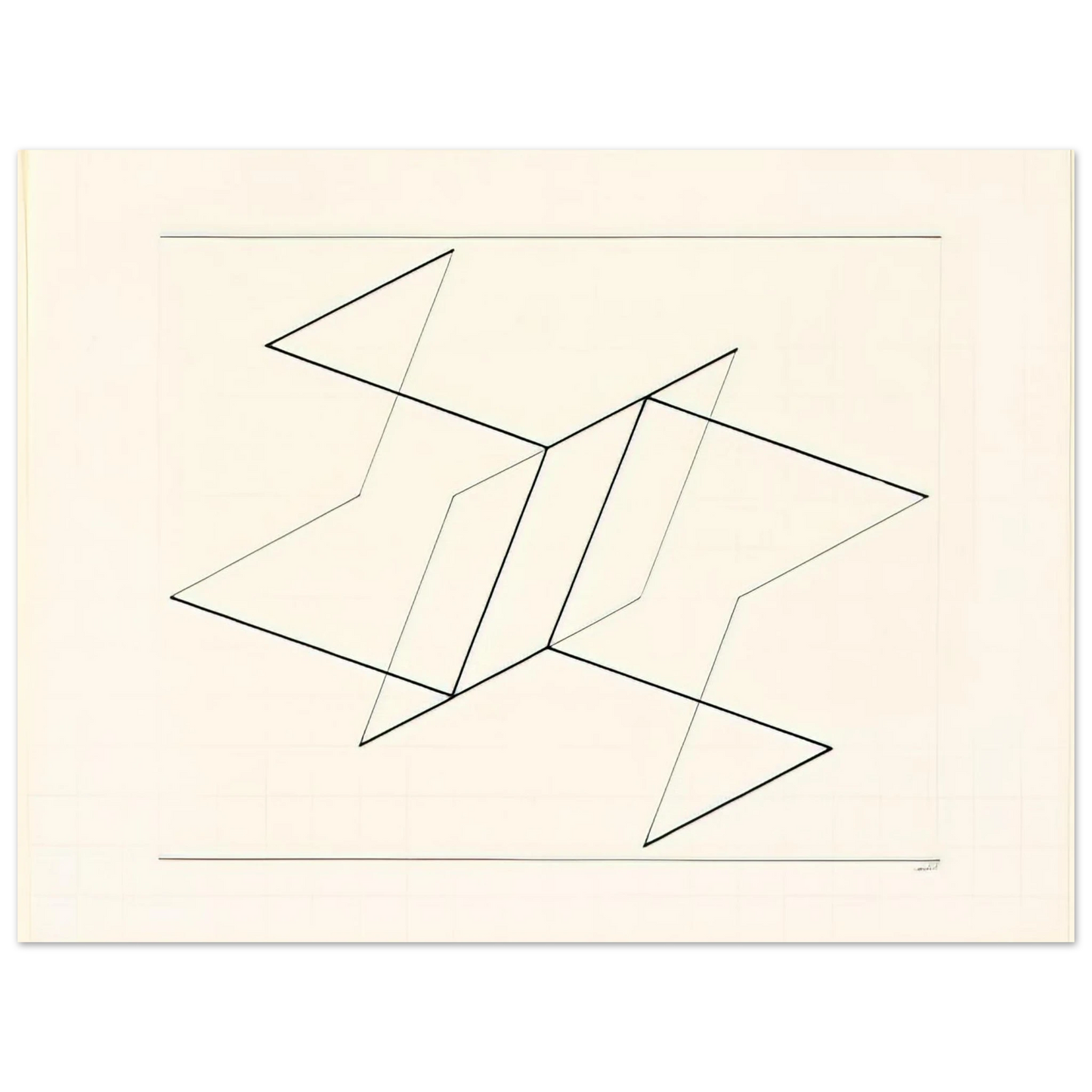 Josef Albers - STRUCTURAL CONSTELLATION 1955 Fine Art Poster - Default Title