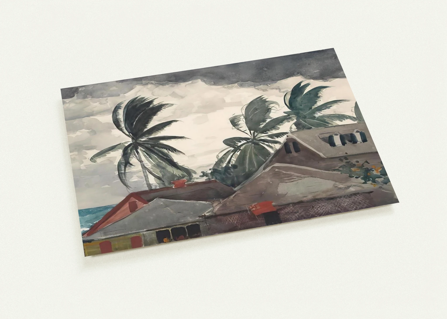 HURRICANE BAHAMAS 1898 By Winslow Homer Pack of 10 Post Cards | Winslow Homer Post Cards | A6 (10.5 x 14.8 cm) - 4.1 x 5.8 inches