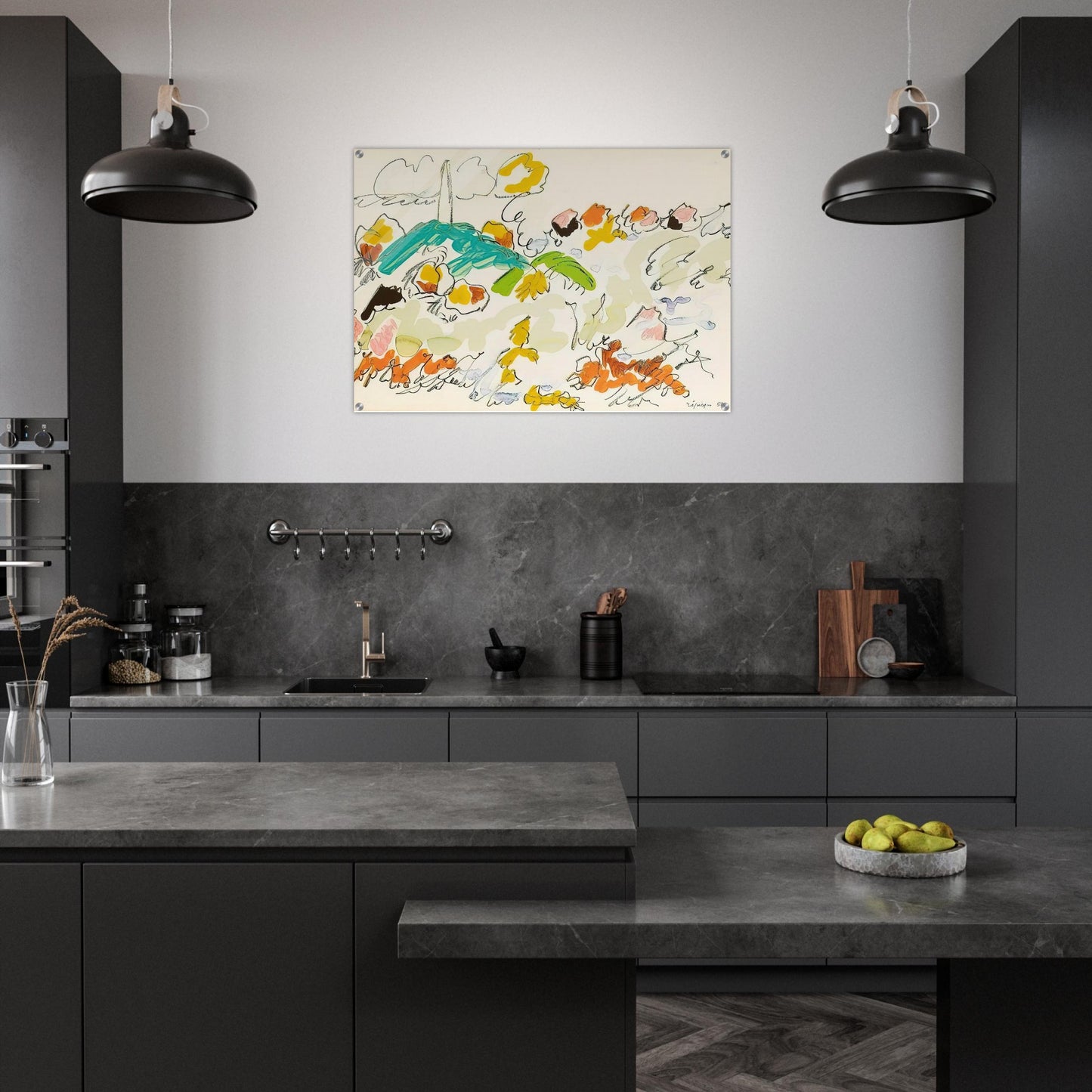 Paysage de mer - 1950 - Charles Lapicque Acrylic Print - 70x100 cm / 28x40″ inches