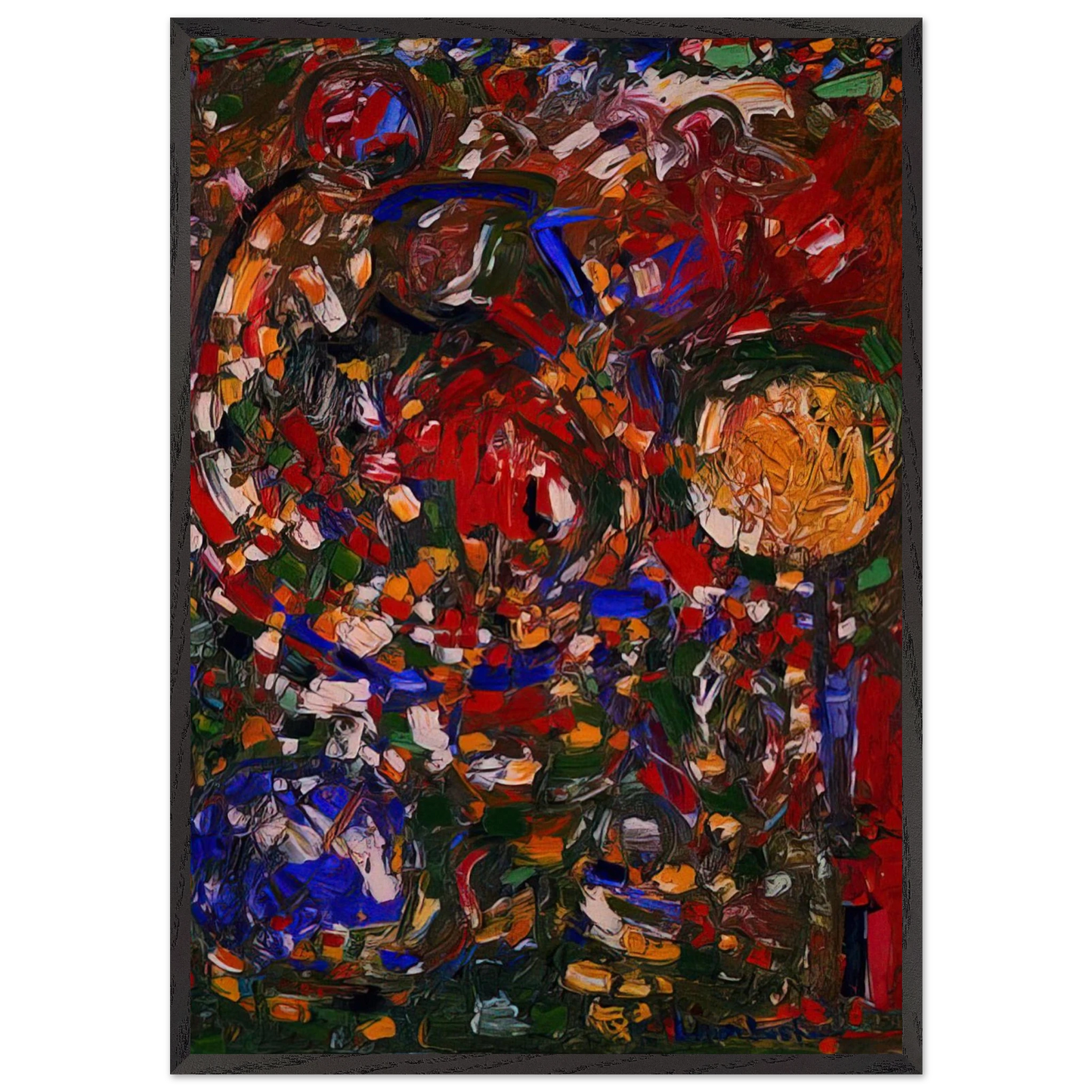 The Garden - Hans Hofmann Framed Art Print – Black Wooden Frame - Default Title - -Framed Art Print
