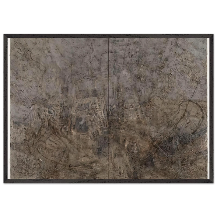LILITH 1989 - Anselm Kiefer 70x100 cm / 28x40 inches Framed Art Print – Black Wooden Frame