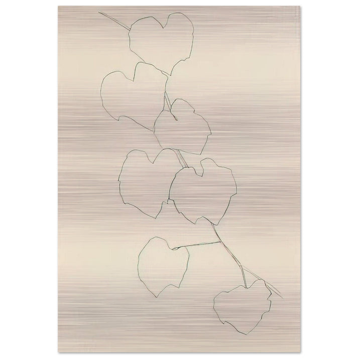 Grape Leaves II - Ellsworth Kelly Brushed Aluminum Print - 70x100 cm / 28x40 inches | Ellsworth Kelly Aluminum Print | Ellsworth Kelly Prints