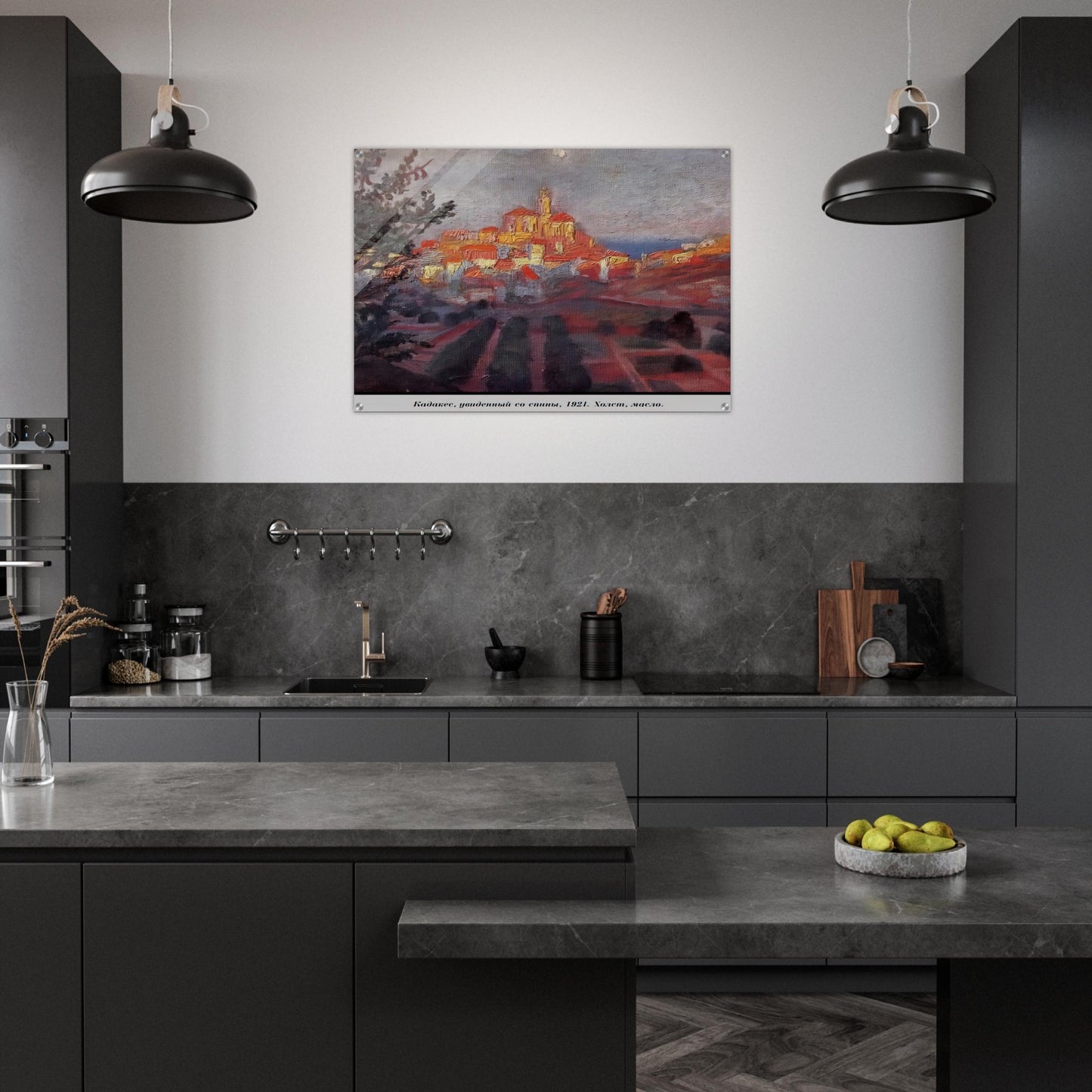 CADAQUES SEEN FROM BEHIND - Salvador Dali Acrylic Print - 70x100 cm / 28x40″ inches | Salvador Dali Wall Art | Salvador Dali Prints