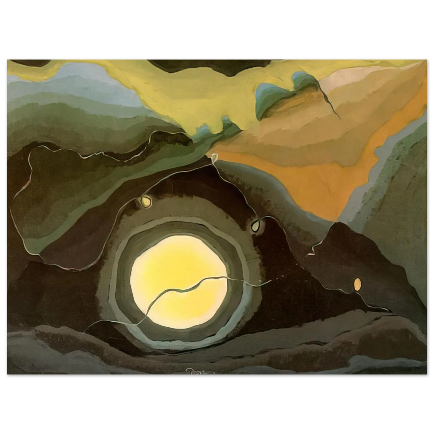 Arthur Dove - Me and the Moon - 1937 Fine Art Poster - Default Title