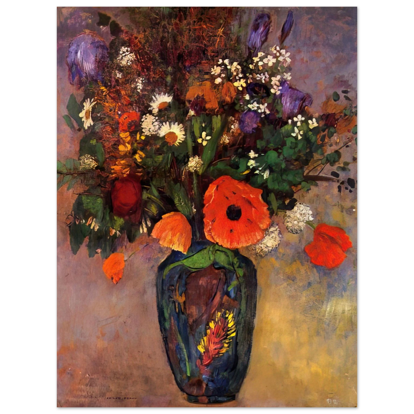 Odilon Redon - VASE DE FLEURS Fine Art Poster - Default Title
