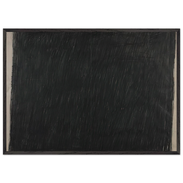 Drawing 25460 - 1960 - Bob Law 70x100 cm / 28x40 inches Framed Art Print – Black Wooden Frame