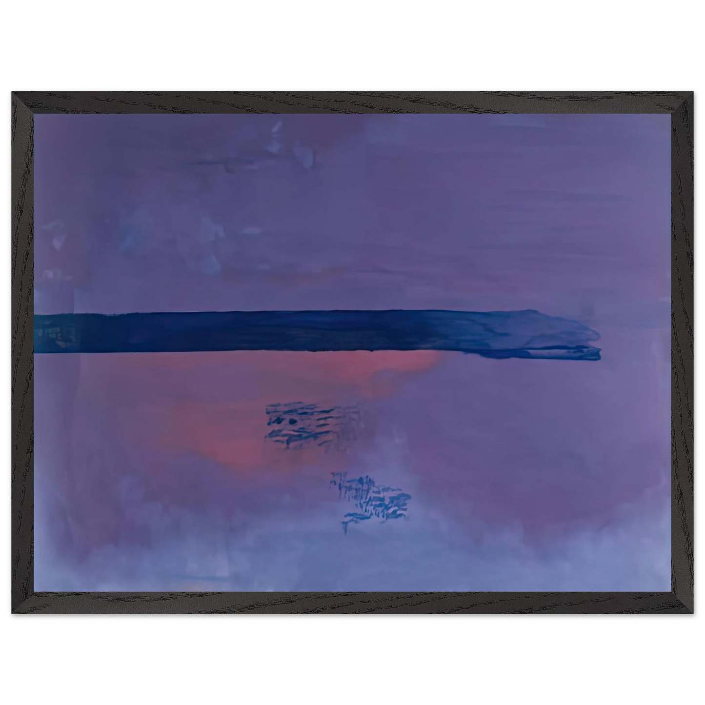 Helen Frankenthaler - Ebbing, 2002- Wall Art - 60x80 cm / 24x32 inches - Premium Wooden Framed Poster With Fine Art Paper-canvas - Wood frame